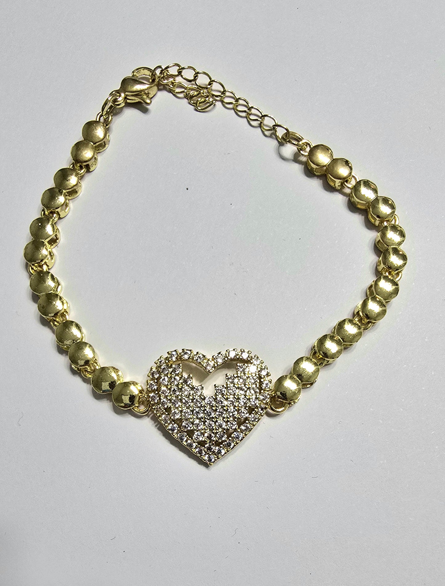 Beaded Heart Bracelet