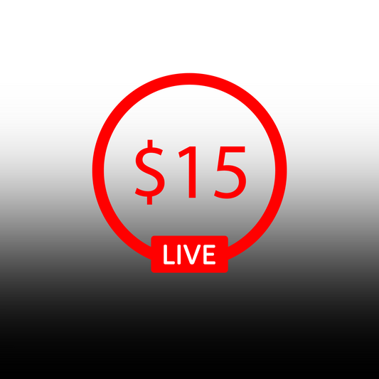 Live 🔴 $15