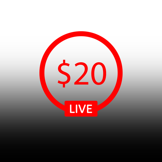 Live 🔴 $20