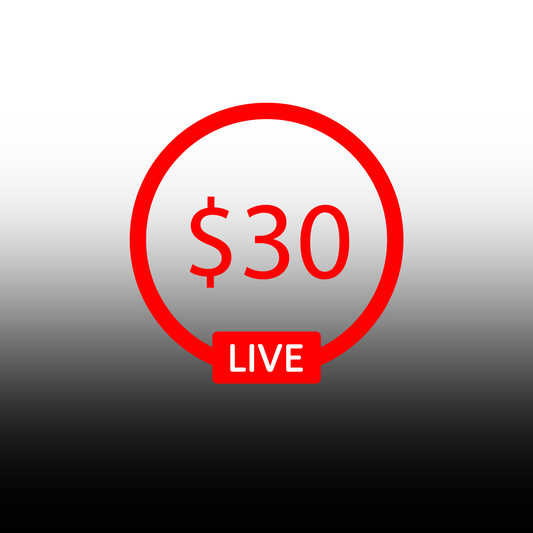 Live 🔴 $30